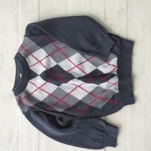 2T Cherokee argyle sweater